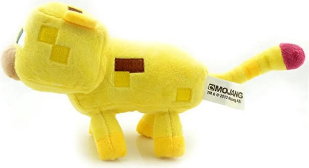 JAZWARES Minecraft Plüsch Stofftier - Spielzeuge - Ocelot - Katze - 24cm – Bild 2