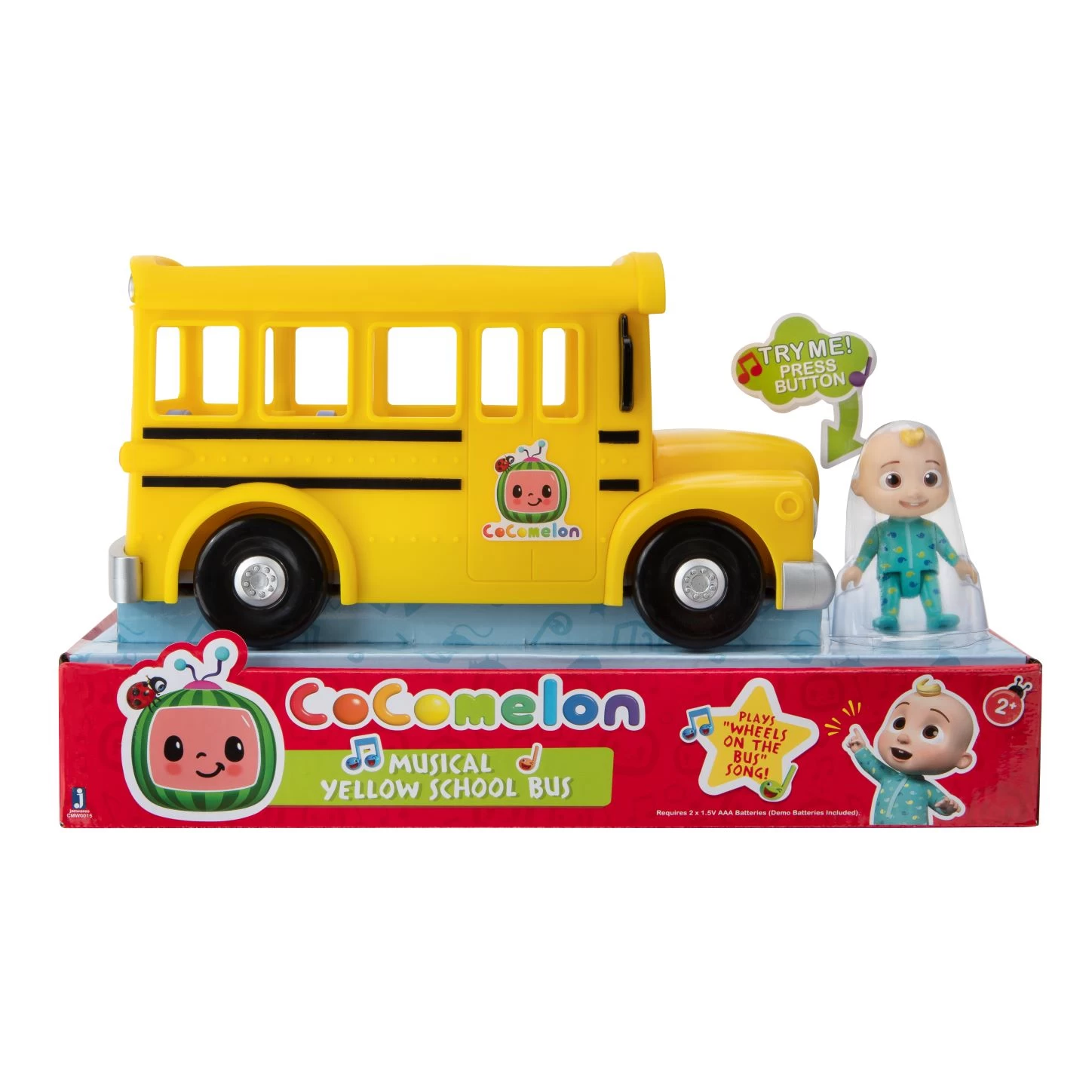 JAZWARES CoComelon Spielset Gelber Schulbus Mit Sound Und 1 Figur Ca. 7cm CMW0137 – Bild 2