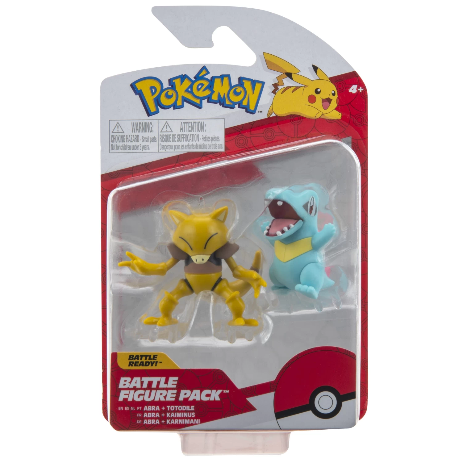 Jazwares PKW0138 Pokemon Battle Figuren Pack - Abra + Karnimani