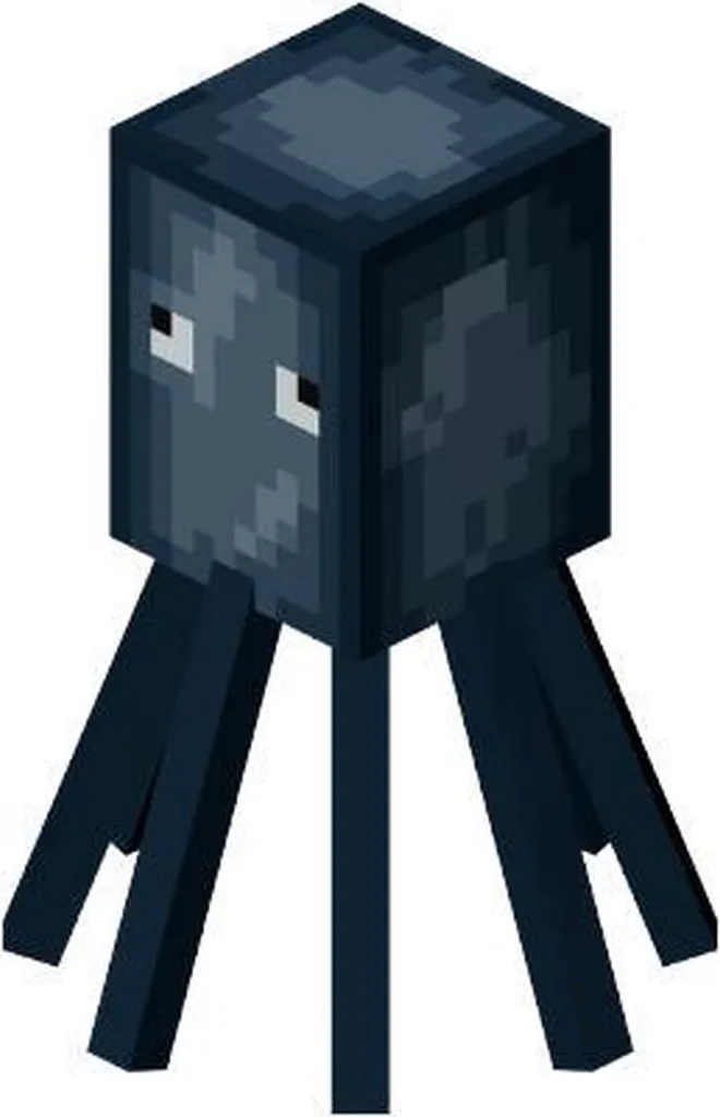 JAZWARES Minecraft Plüschtiere 6er Set - Plüsch - Spielzeug - Spider/Enderman/Creeper/Schwein/Tintenfisch/Katze - Ca. 22 Cm – Bild 9