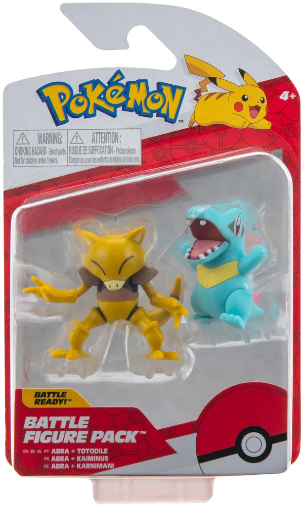 JAZWARES Pokémon Battle Figuren Wave 10 (5 Bis 8 Cm), Charakter :Abra + Karnimani – Bild 2