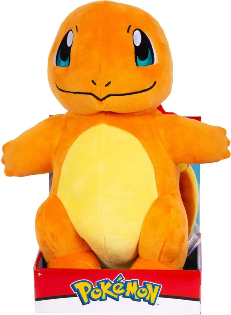 JAZWARES Pokemon - Plüschfigur (30cm) , Charakter :Glumanda – Bild 3