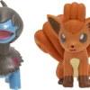 Jazwares PKW2636 Pokemon Battle Figuren Pack - Kapuno + Vulpix
