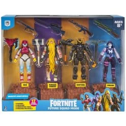 Jazwares FNT0340 - Future Squad Mode - 4er Pack Spielfiguren Mit Zubehör