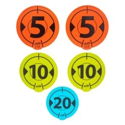 Jazwares NER0317 - Wandziele, Wall-to-Wall Targets, 5er-Pack