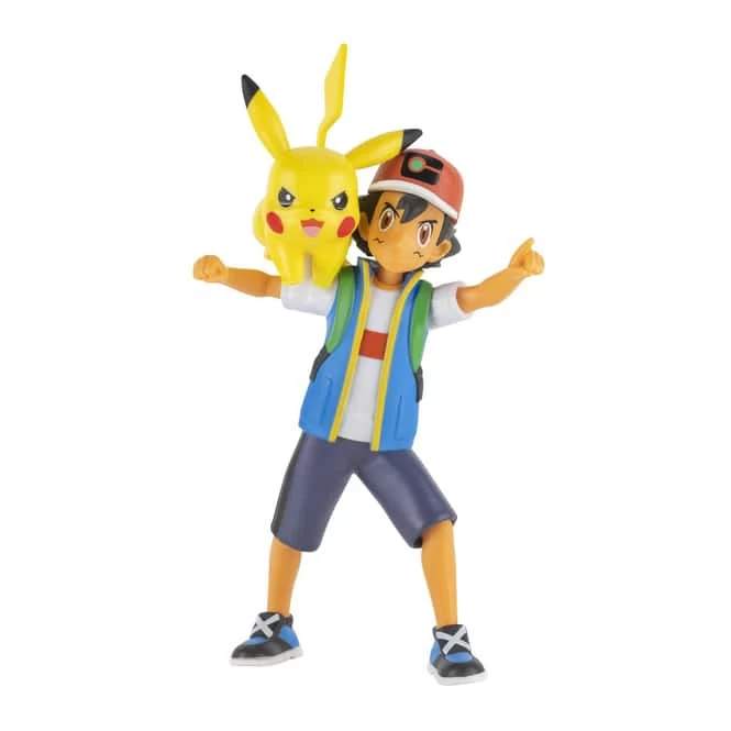 Pokémon - Battle Feature Figur - Ash Und Pikachu – Bild 2