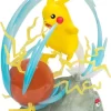 JAZWARES Pokémon - 25. Jubiläum Light FX Deluxe Figur - Pikachu (33cm)