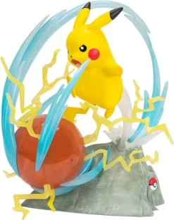 JAZWARES Pokémon - 25. Jubiläum Light FX Deluxe Figur - Pikachu (33cm)