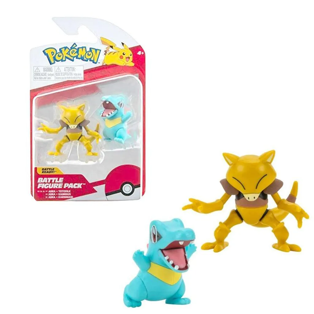 JAZWARES Pokémon Battle Figuren Wave 10 (5 Bis 8 Cm), Charakter :Abra + Karnimani – Bild 4