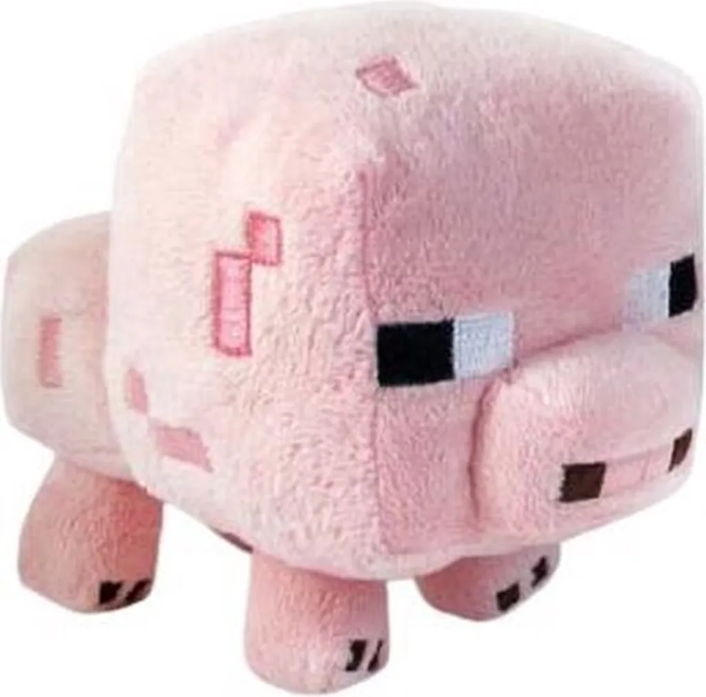 JAZWARES Minecraft Plüschtiere 3er Set - Plüsch - Schlingpflanze/Schwein/Oktopus - Ca. 22 Cm - Spielzeug – Bild 2