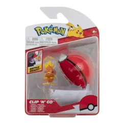 Jazwares PKW0157 Pokemon Figur + Pokeball Clip'n'Go - Flemmli