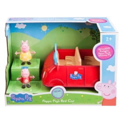 Peppa Pig Peppa's Großes Rotes Auto + 2 Spielfiguren Jazwares PEP0499