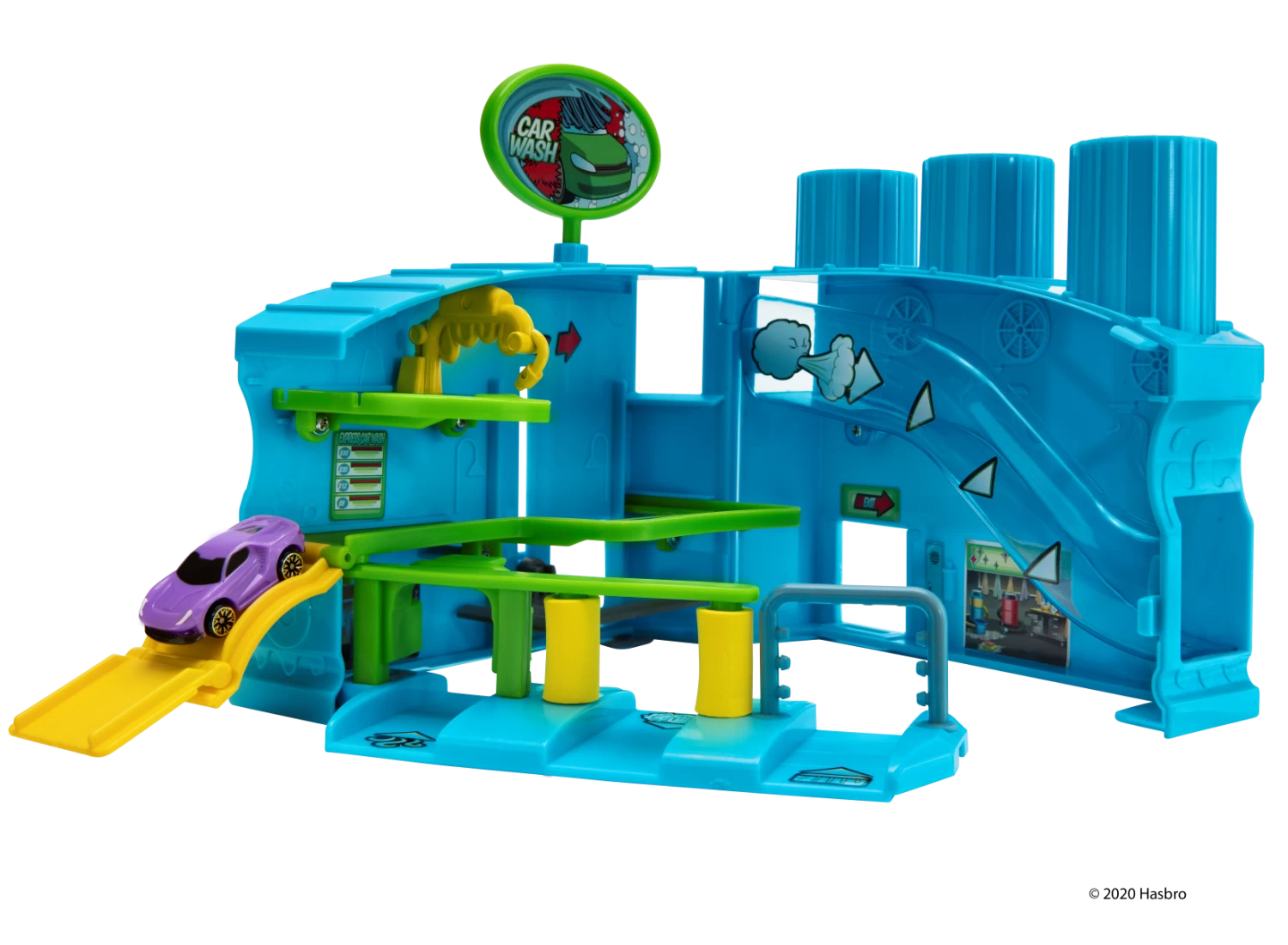 JAZWARES MicroMachines Spielset Serie 1 Inkl. Exklusives Fahrzeug - Waschstrasse – Bild 2