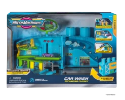 JAZWARES MicroMachines Spielset Serie 1 Inkl. Exklusives Fahrzeug - Waschstrasse