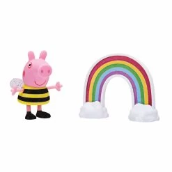JAZWARES Peppa Pig Spielset Frühling Mit Peppa Spielfigur Mit Zubehör PEP0482