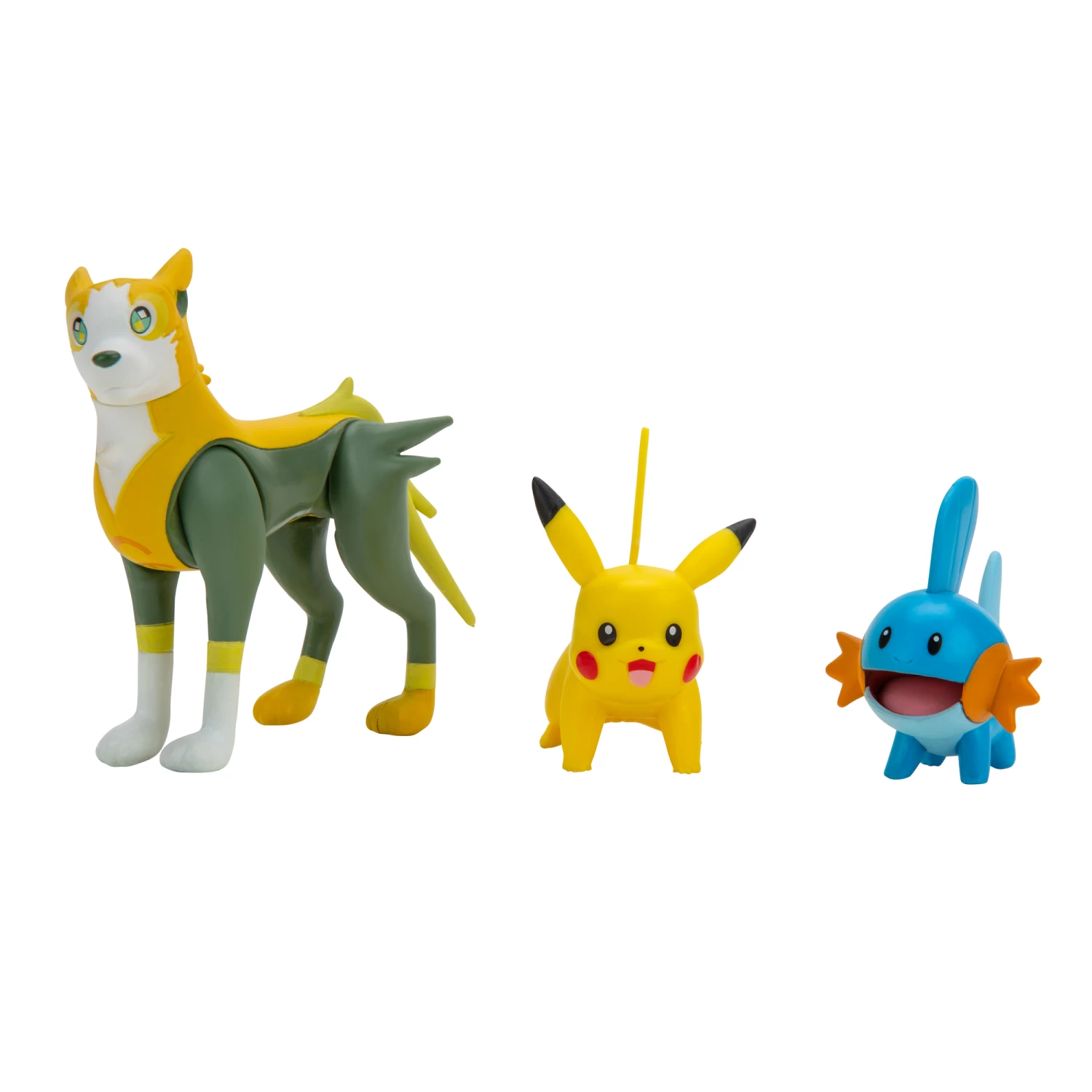 Jazwares PKW2676 Pokemon Battle Figuren 3er Set - Pikachu + Hydropi + Bellektro – Bild 2