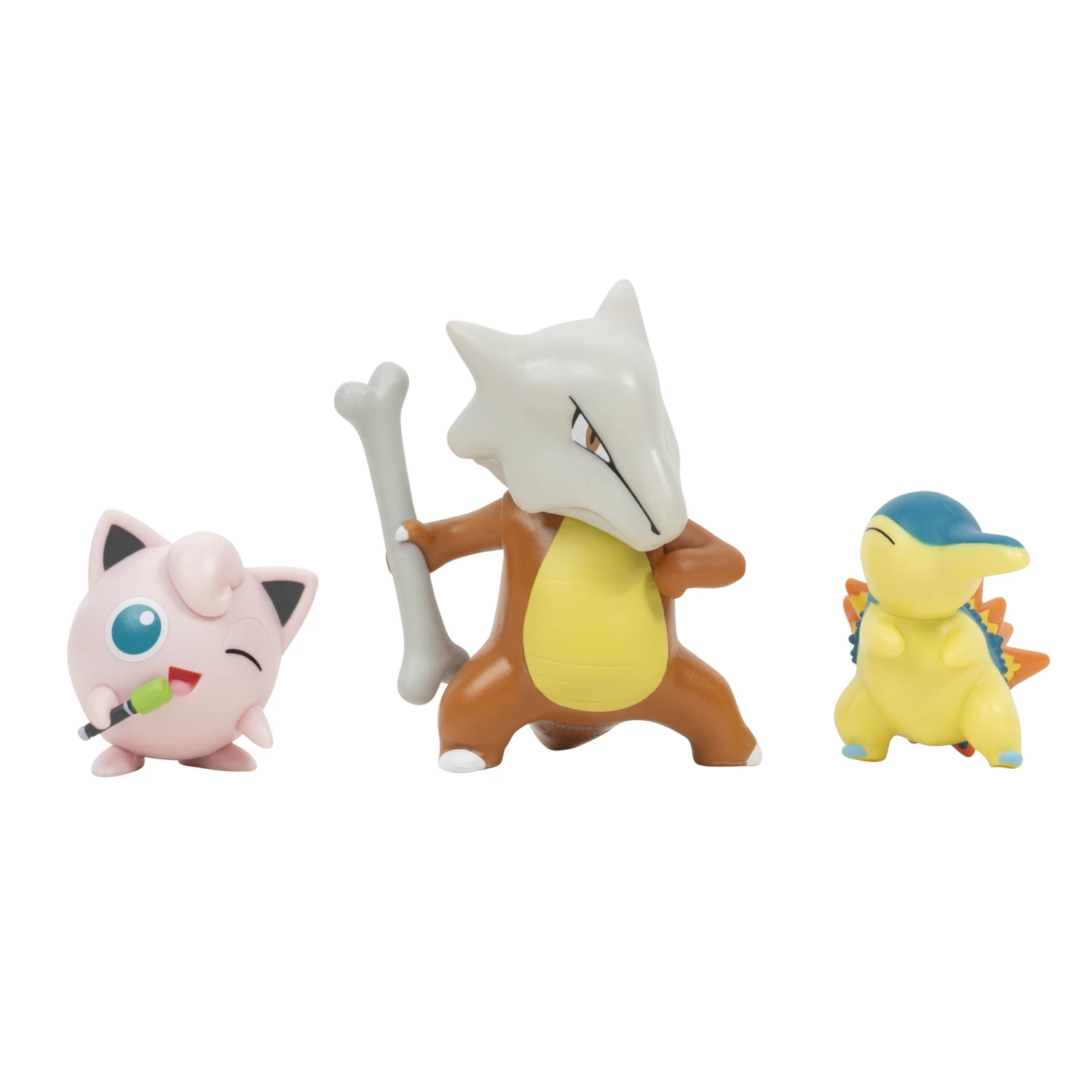 Jazwares PKW2350 Pokemon Battle Figuren 3er Set - Feurigel + Pummeluff + Knogga – Bild 2
