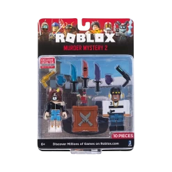 JAZWARES Roblox Mix & Match 2 Figuren Mit Zubehör - Murder Mystery 2 ROB0209