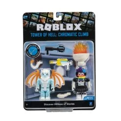 JAZWARES Roblox Mix&Match 2 Figuren Mit Zubehör - Tower Of Hell - Chromatic Climb ROB0685