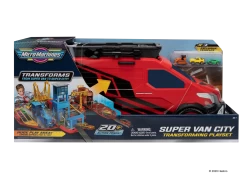 JAZWARES MicroMachines Super-Van-City Riesige Spielstadt Inkl. 3 Fahrzeuge Ca. 60x60 Cm