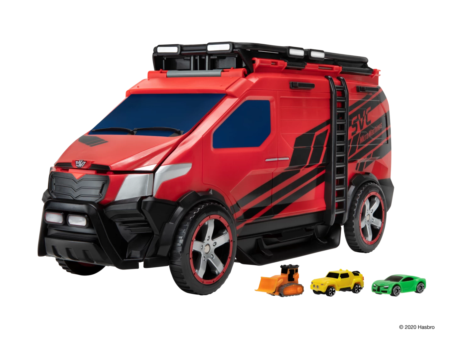 JAZWARES MicroMachines Super-Van-City Riesige Spielstadt Inkl. 3 Fahrzeuge Ca. 60x60 Cm – Bild 3