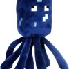 JAZWARES Tintenfisch Minecraft Plüsch | Plüsch | 19CM | Stefan | Oktopus | Minecraft Grundgestein | Minecraft-Dungeons | Blockspiel | TNT | Taschenausgabe