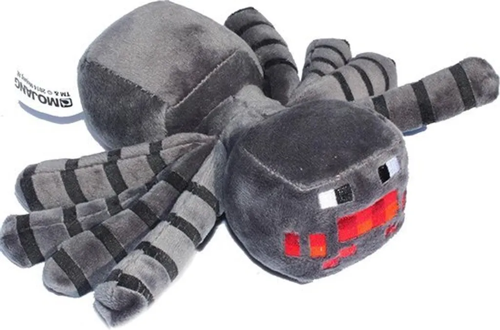 JAZWARES Minecraft Plüschtiere 2er Set - Plüsch - Spinne & Enderkorb - Ca. 22 Cm - Spielzeug – Bild 5