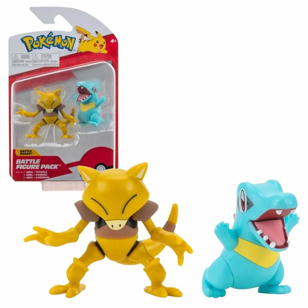 JAZWARES Pokémon Battle Figuren Wave 10 (5 Bis 8 Cm), Charakter :Abra + Karnimani – Bild 3