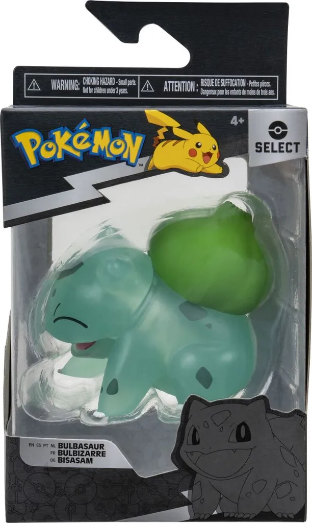 Jazwares PKW2403 Pokemon Select Battle Figur - Bisasam Translucent