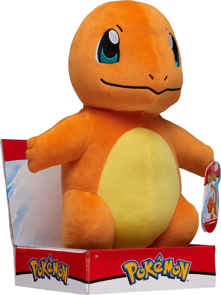 JAZWARES Pokemon - Plüschfigur (30cm) , Charakter :Glumanda – Bild 2