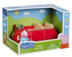 Jazwares 95706 - Peppa Pig - Peppa Wutz - Spielfahrzeug Inkl. Figur, Peppas Kleines Rotes Auto