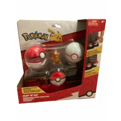 JAZWARES Pokémon - Clip'N'Go Gürtel - Pokéball Set Inkl. Glumanda