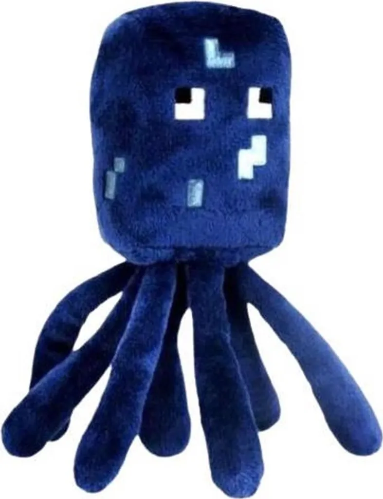JAZWARES Minecraft Plüschtiere 6er Set - Plüsch - Spielzeug - Spider/Enderman/Creeper/Schwein/Tintenfisch/Katze - Ca. 22 Cm – Bild 5