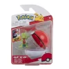Jazwares PKW0156 Pokemon Figur + Pokeball Clip'n'Go - Geckarbor