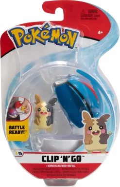 JAZWARES Pokémon - Clip´n Go - Morpeko & Superball