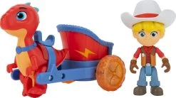 JAZWARES Dino Ranch Fahrzeug Jon & Blitz' Streitwagen